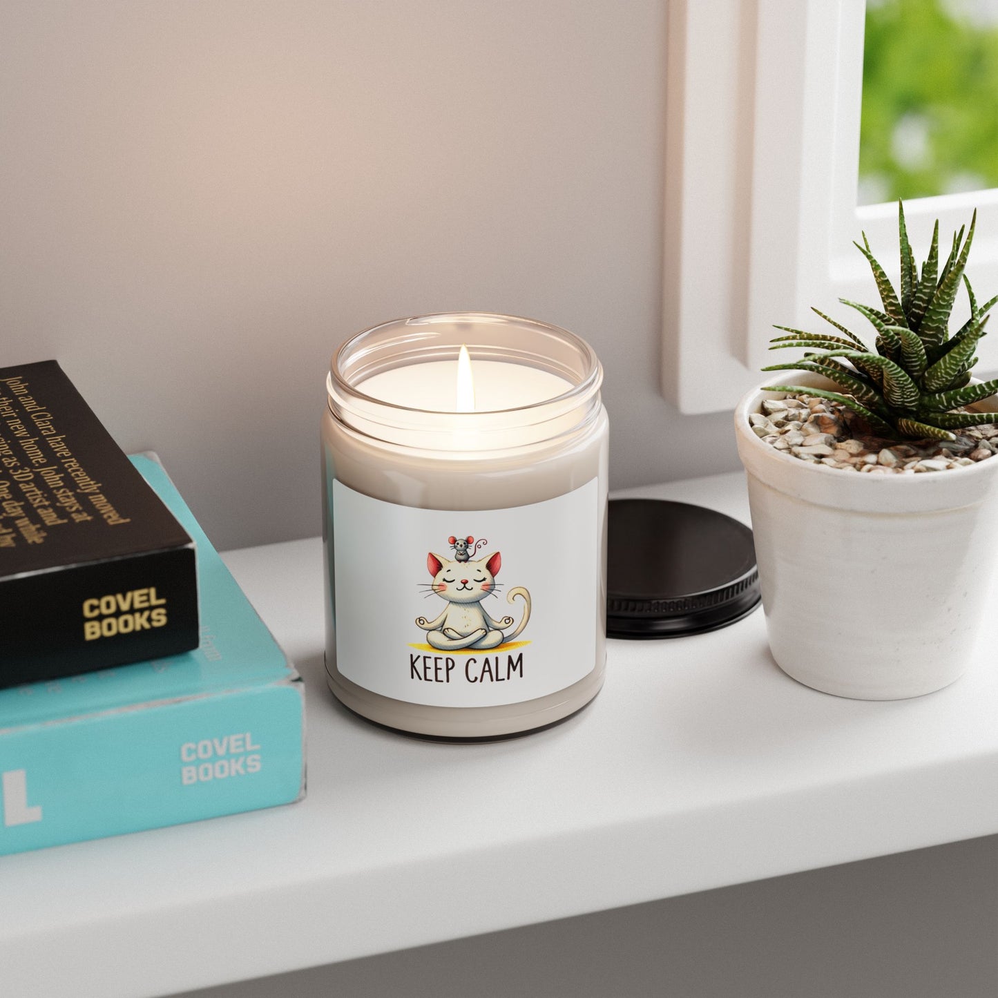 Keep Calm Cat Soy Candle