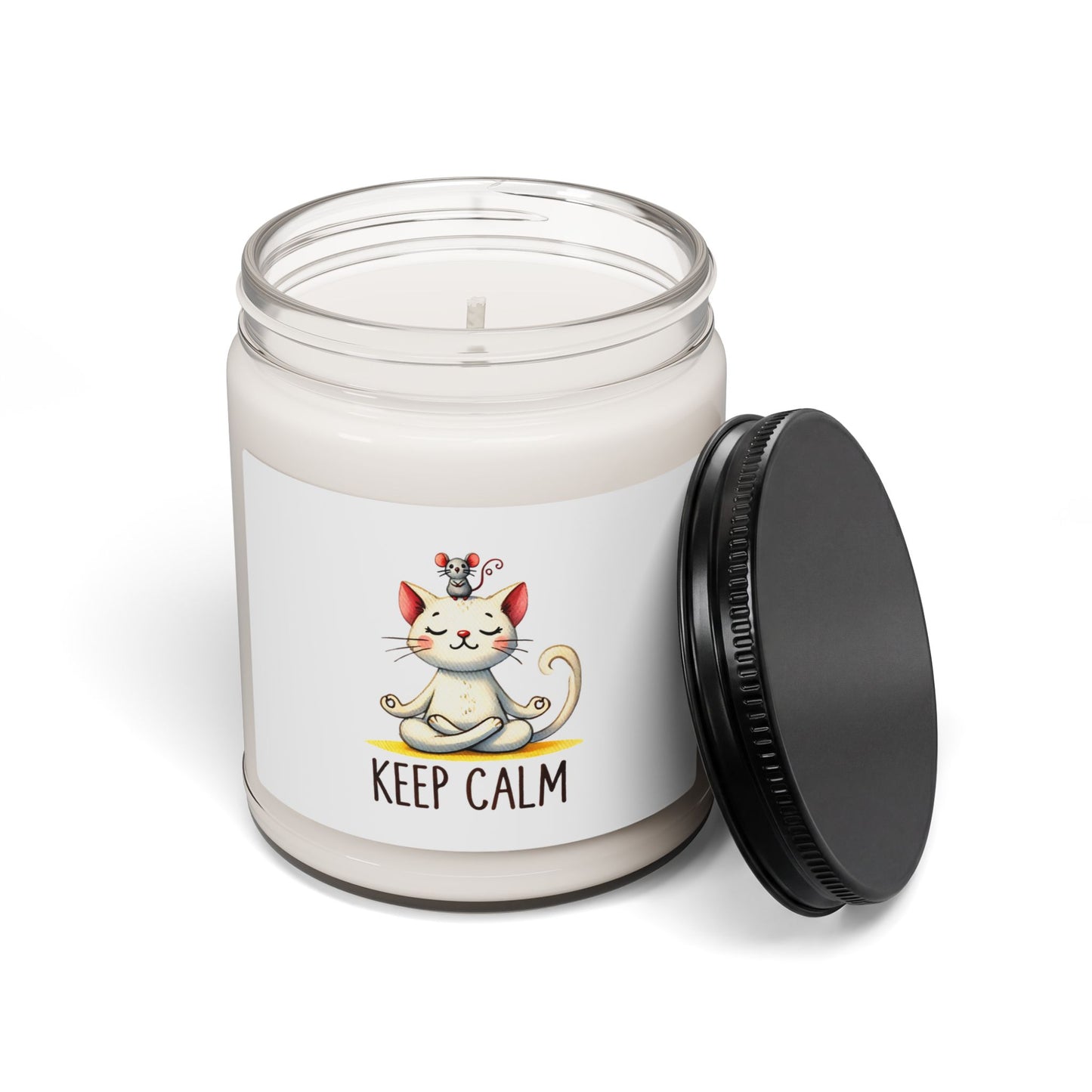 Keep Calm Cat Soy Candle