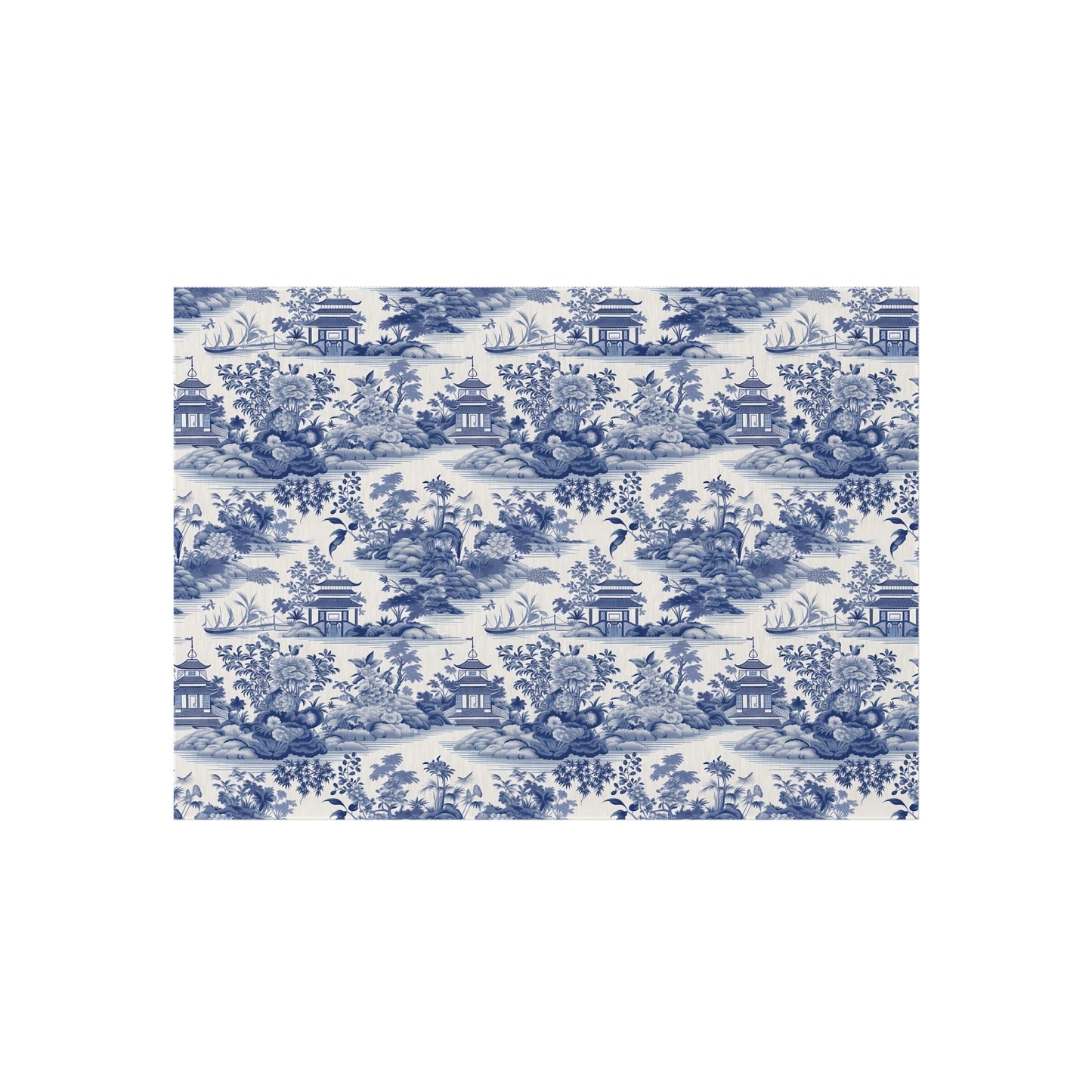 Blue Chinoiserie Outdoor Rug