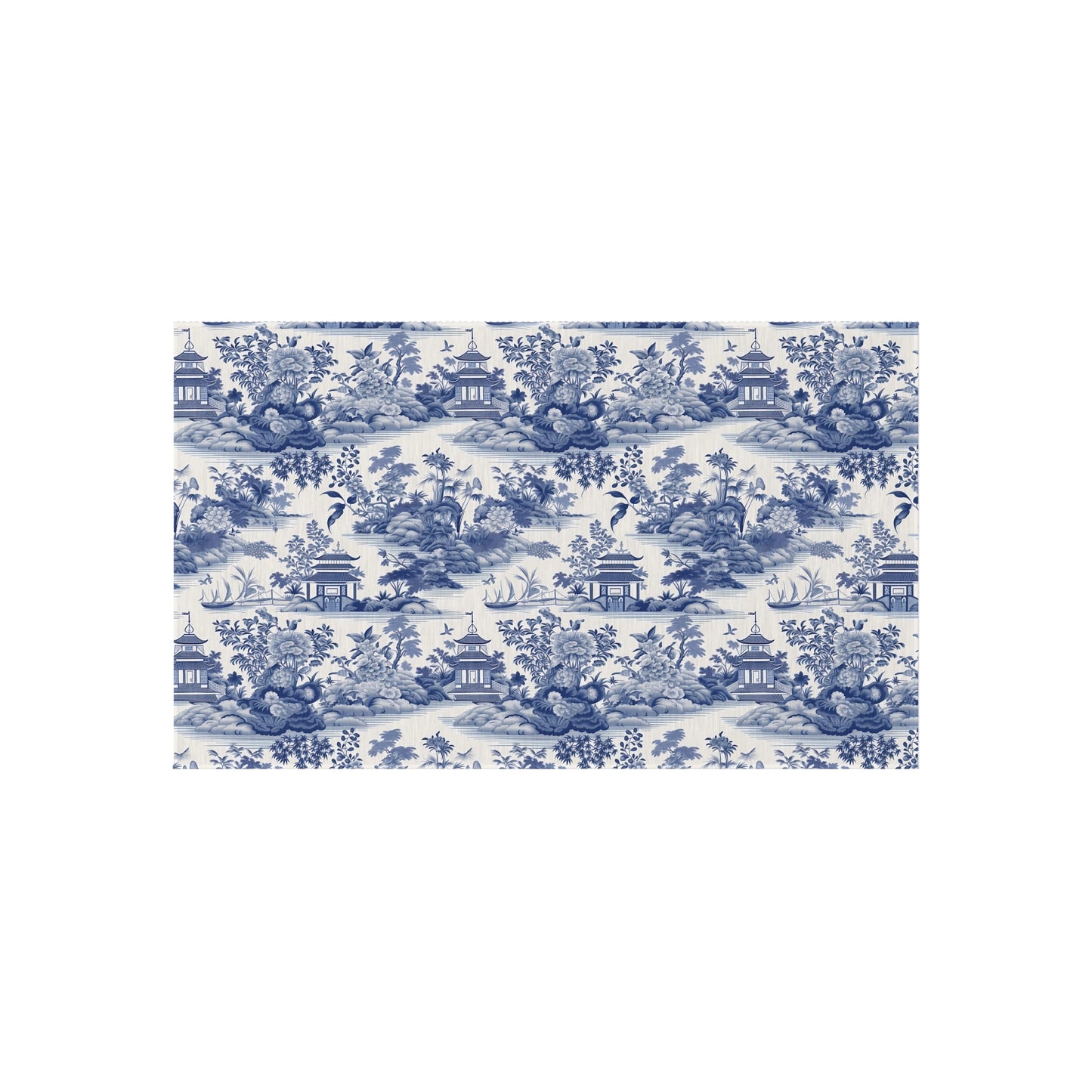 Blue Chinoiserie Outdoor Rug