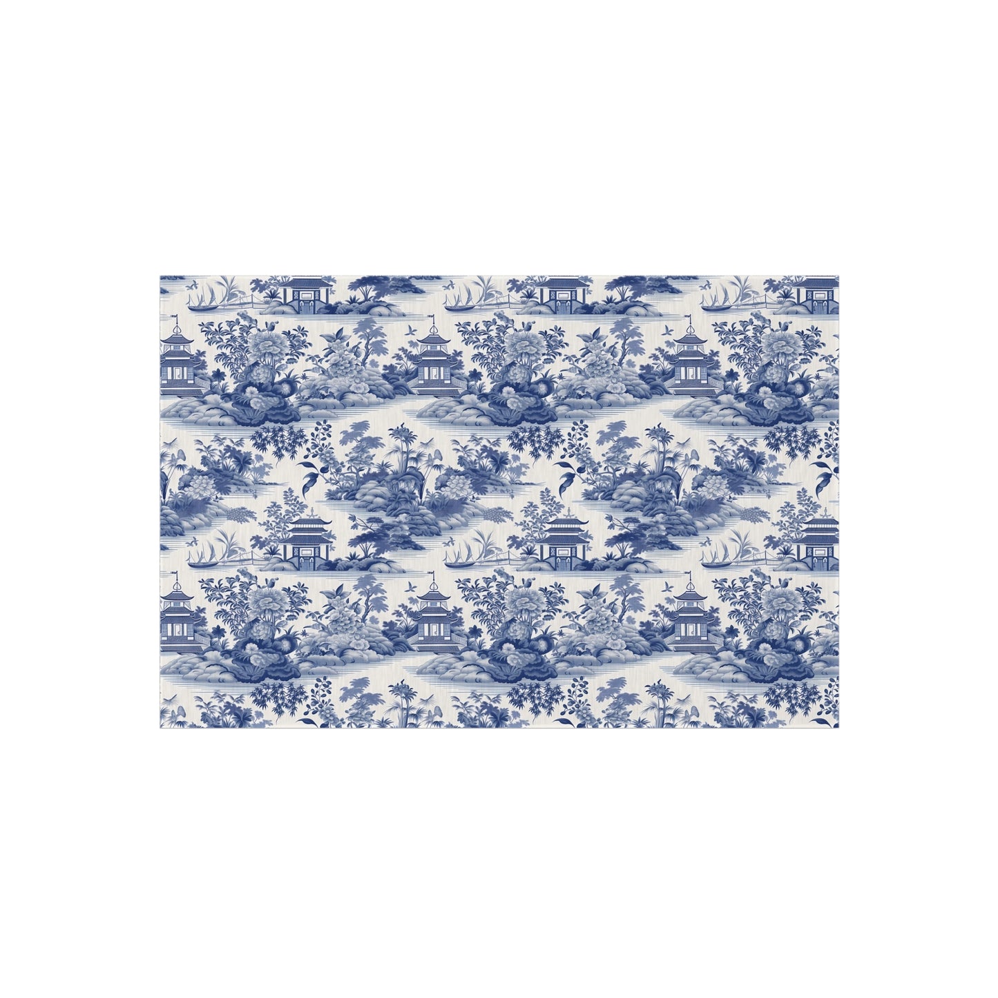 Blue Chinoiserie Outdoor Rug