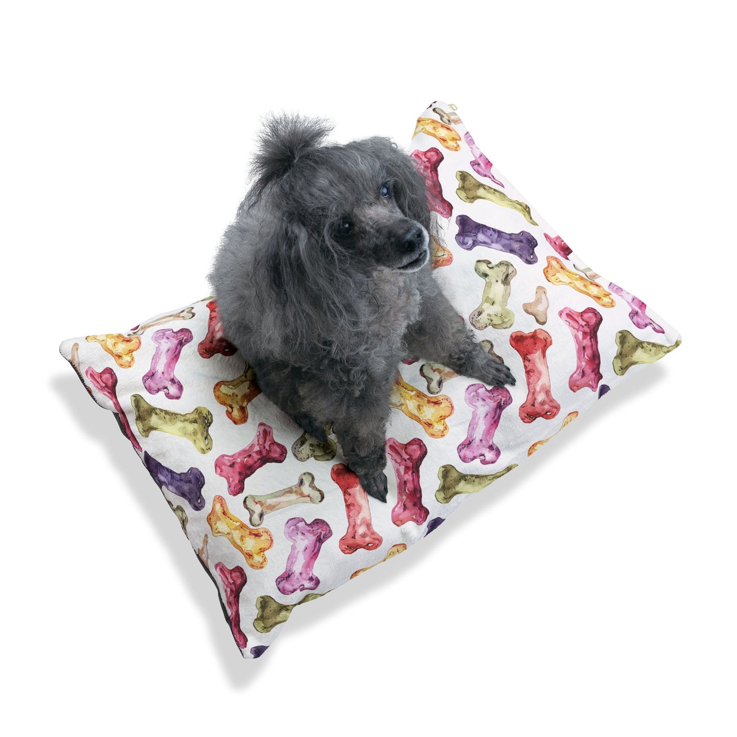 Colorful Dog Bone Pattern Pet Bed