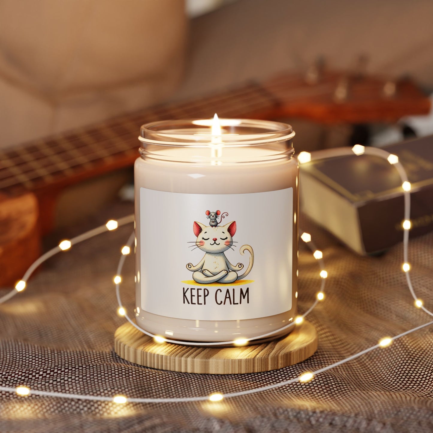 Keep Calm Cat Soy Candle