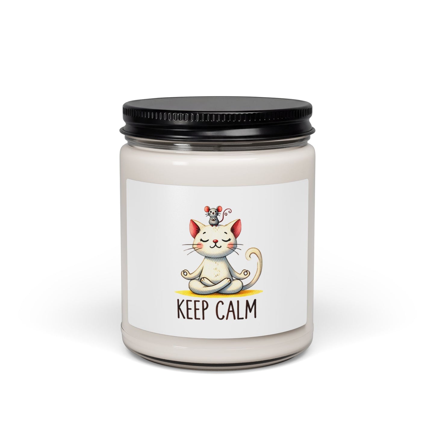 Keep Calm Cat Soy Candle