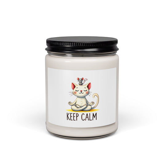 Keep Calm Cat Soy Candle