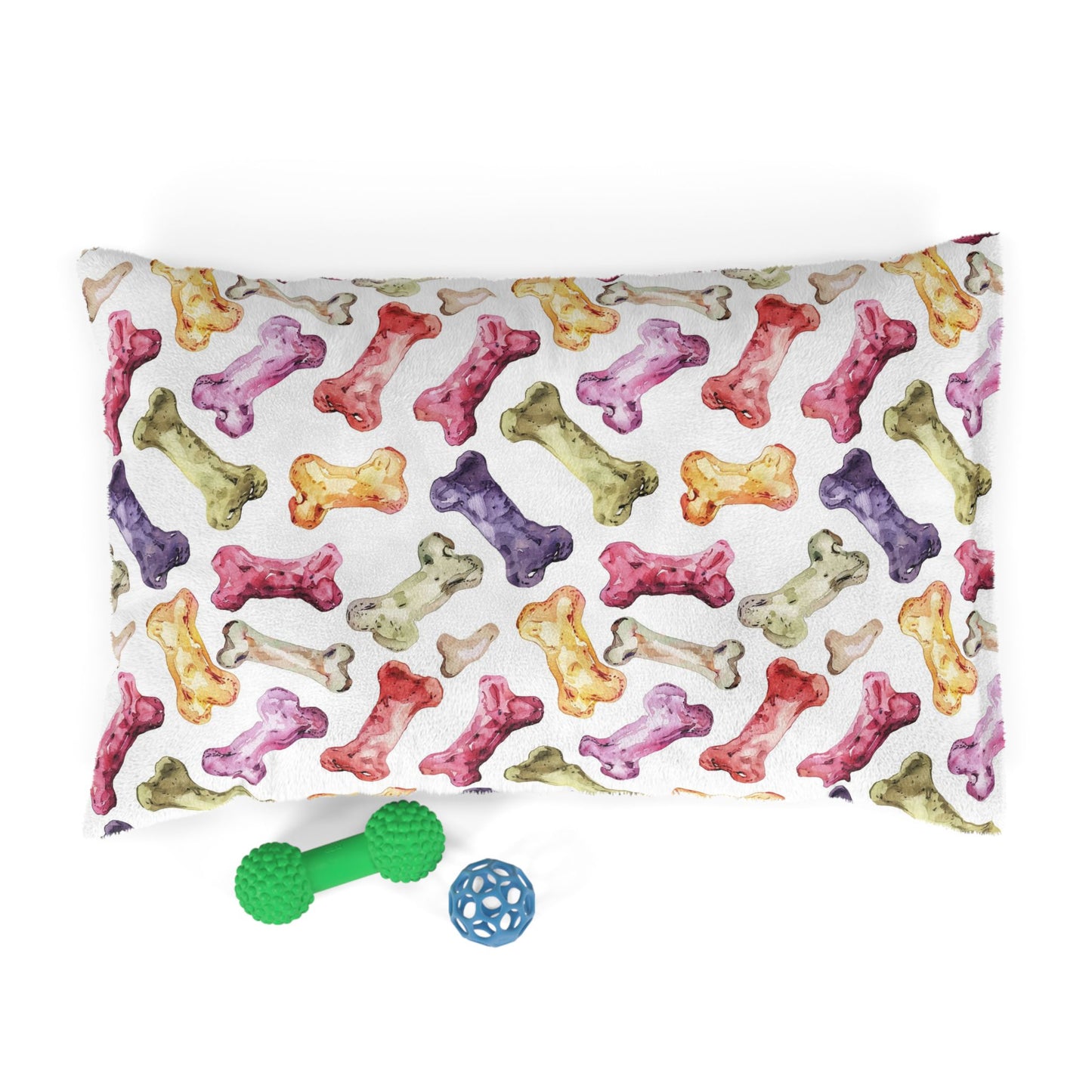 Colorful Dog Bone Pattern Pet Bed