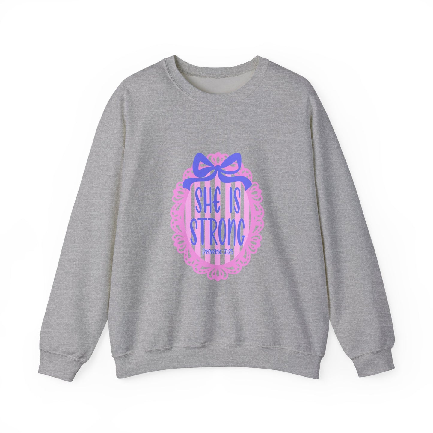 She Is Strong Crewneck Sweatshirt