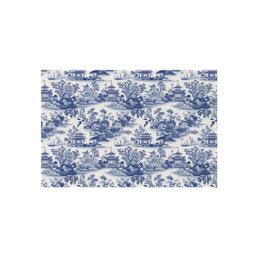 Blue Chinoiserie Outdoor Rug