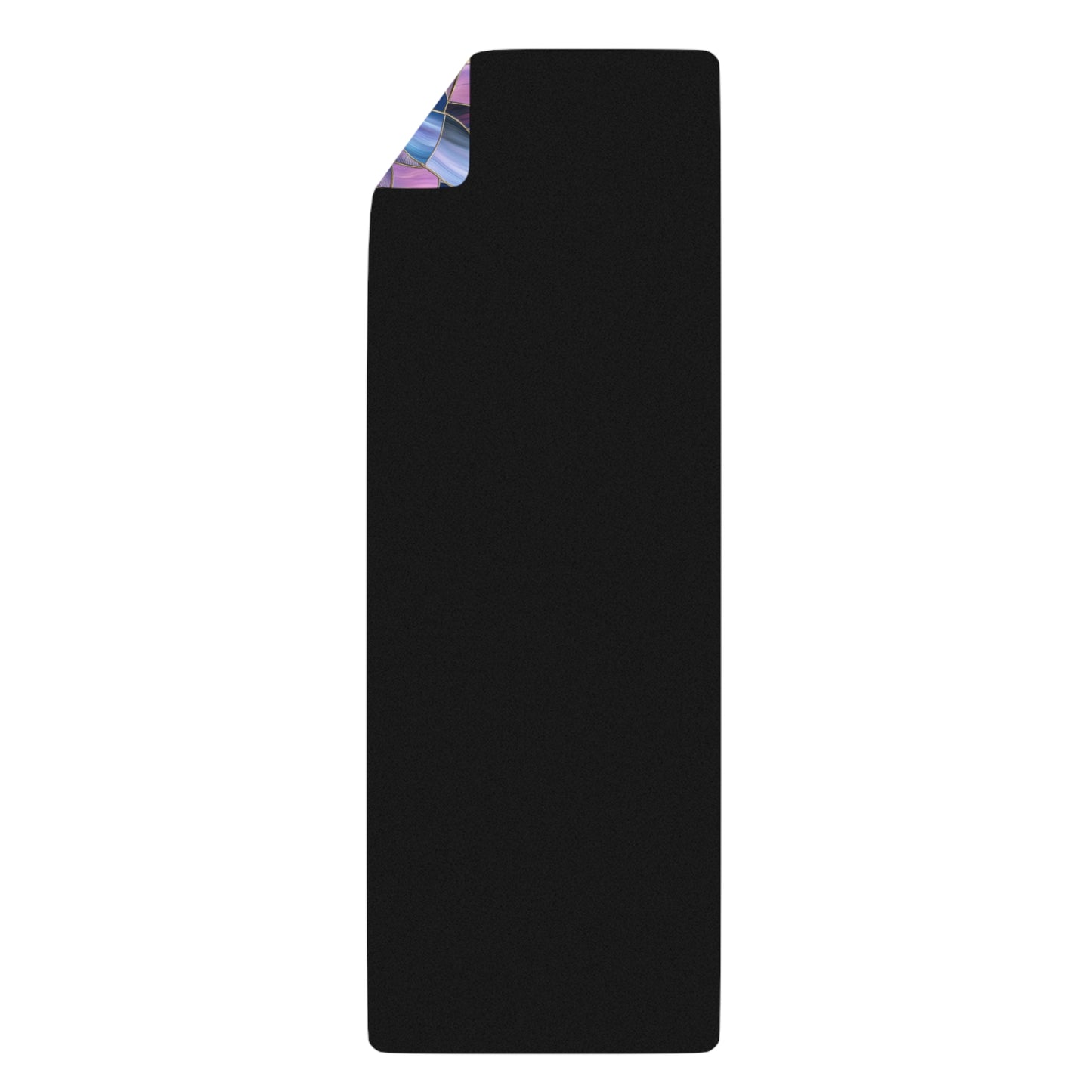Purple Iris Abstract Rubber Yoga Mat